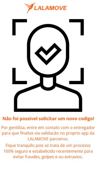 Instruções de como receber o código